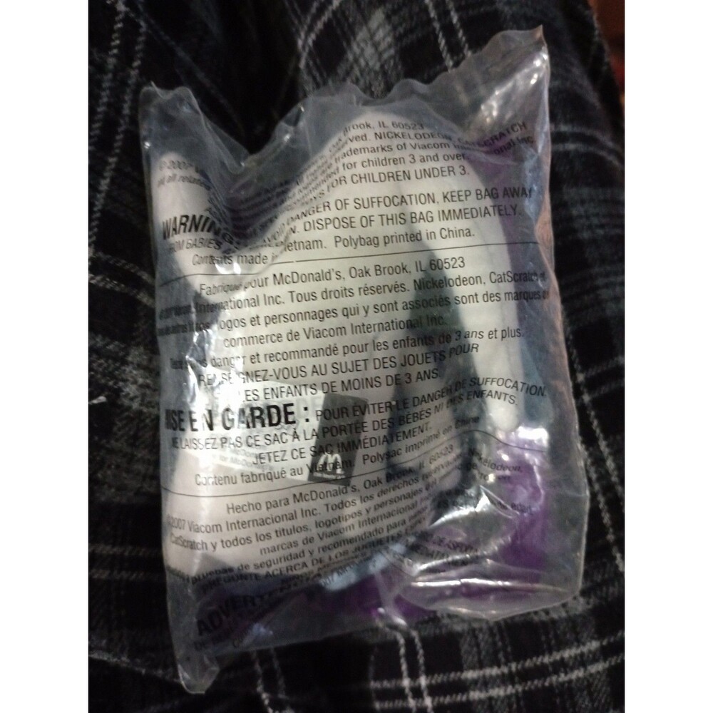 McDonald's 2007 Nickelodeon Catscratch WAFFLE CAT 4" Plush Stuffed Toy #4 NEW